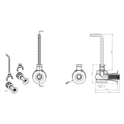Vitra WC-Befestigungs-Set V-Fit 2,0 Fischer für Wand-WCs, 316564YP1TE... VITRA-316564YP1TE 8693405525647 (Abb. 1)