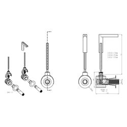 Vitra WC-Befestigungs-Set V-Fit 2,0 Fischer für Wand-WCs und Wand-Bidets, 316567YP1T... VITRA-316567YP1TE 8693405525678 (Abb. 1)
