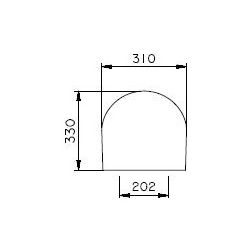 Vitra Options Mona Urinaldeckel ohne Absenkautomatik, Duroplast, Edelstahl-Scharniere... VITRA-31-003-001 8693405986165 (Abb. 1)