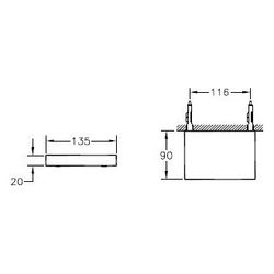 Vitra Istanbul Seifenschale Wandmontage, 135x90x21mm, Chrom, A48004... VITRA-A48004 8697221023950 (Abb. 1)