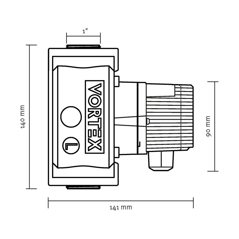 Vortex Pumpe BWO 200 Anschluss 1"a... VORTEX-436-550-000 4250025127077 (Abb. 2)