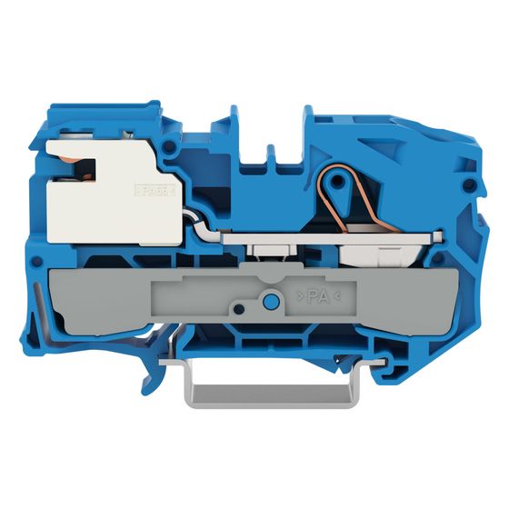 Wago N-Trennklemme TOPJOB S 2016-7114, 16mm2, 250V, 76A, 12x69,4x38,1mm, Thermoplast, Blau