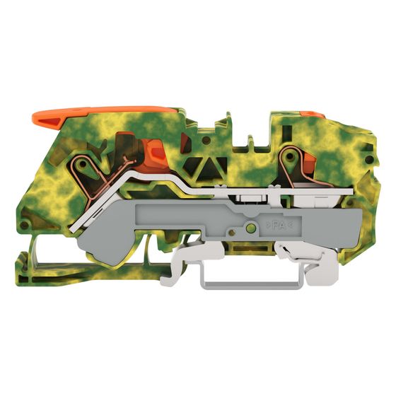 Wago Schutzleiterklemme TOPJOB S 2116-5207, 16mm2, 91,5x12x36,9mm, Polyamid, Grün/Gelb