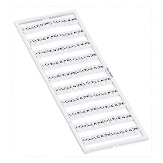 Wago WMB-Beschriftungskarte, Rastermaß 5mm, weiß, 793-5472