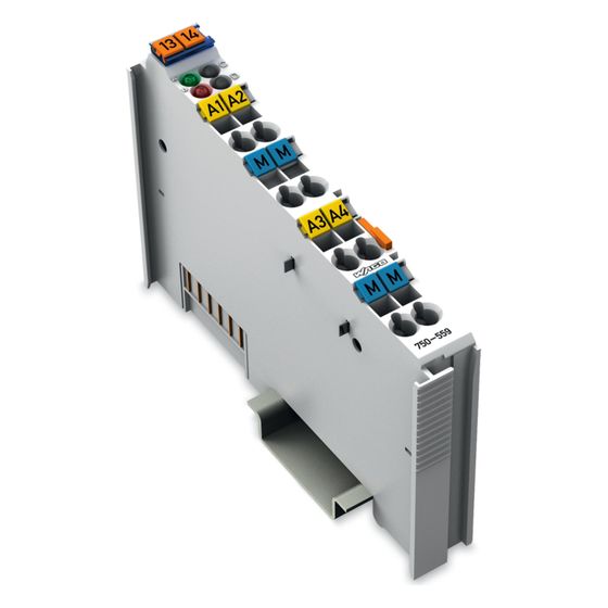 Wago Analogausgangsmodul 750-559, 4 Kanäle, 0-10V, 12 Bit, Polycarbonat/Polyamid 6.6, lichtgrau
