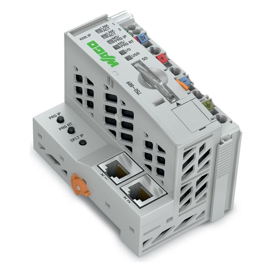 Wago Controller KNX IP 750-889, 100x62x100mm, Polycarbonat/Polyamid 6.6, Grau