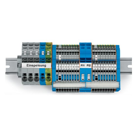 Wago Hauptverteiler-Set TOPJOB S 821-122, Hutschiene TH35, Thermoplast, Sonstige