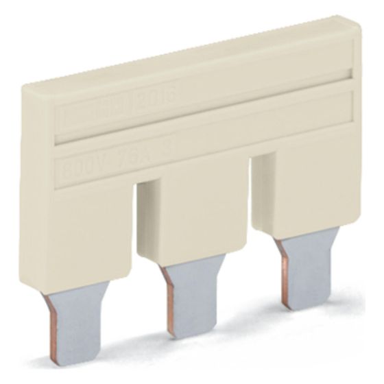 Wago Querverbinder 2010-403, 3-fach, 800V, 57A, 10mm, Isoliert, Lichtgrau