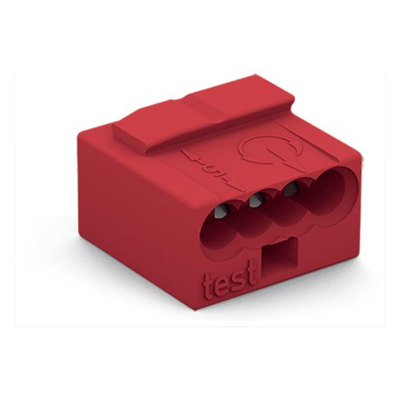Wago Verbindungsdosenklemme 243 243-804, 4-Leiter 0,6-0,8mm, Rot