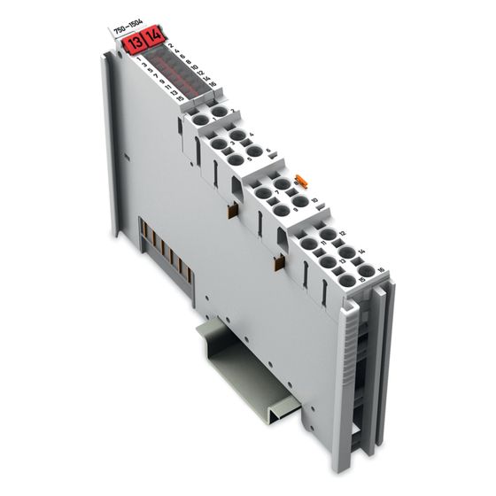 Wago Digitalausgangsmodul 750-1504, 16-Kanal, 24V, 0,5A, Polycarbonat/Polyamid 6.6, lichtgrau