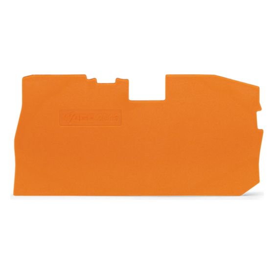 Wago Abschluss- und Zwischenplatte TOPJOB S 2016, 1mm, Polyamid, Orange