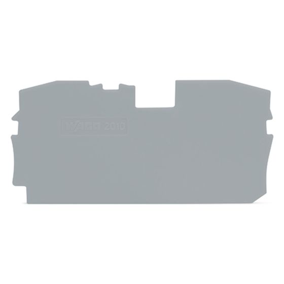 Wago Abschluss- und Zwischenplatte TOPJOB S 2010-1291, 1mm, Grau