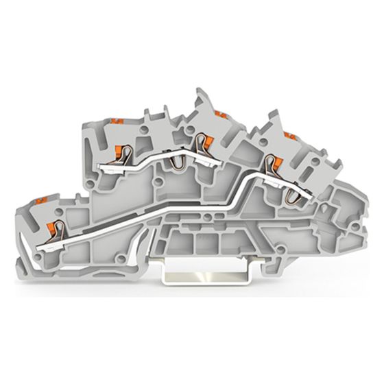 Wago Installationsetagenklemme 2203 2203-7642, 400V 31A, Polyamid, Grau