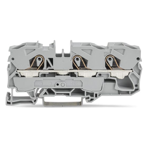 Wago 3-Leiter-Durchgangsklemme TOPJOB S 2010-1301, 10mm2, 800V, 57A, Grau