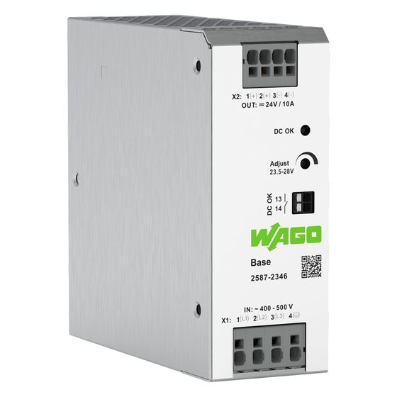 Wago Stromversorgung Base 2587-2346, 24V 10A, 240W, Federzuganschluss, IP20