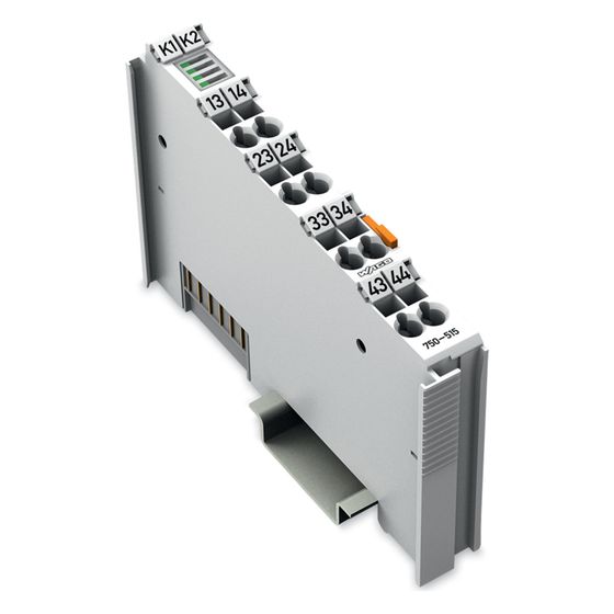 Wago 4-Kanal-Relaisausgang 750-515, 250V, 2A, 100x12x67,8mm