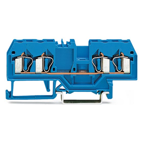 Wago 4-Leiter-Durchgangsklemme 280, 0,08-2,5 mm2, 800V, 20A, Blau, 280-834