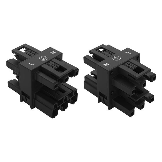 Wago H-Verteiler WINSTA MIDI 770-607, 3-polig 250V 25A, Polyamid, Schwarz