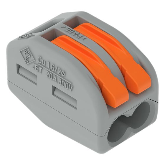 Wago Verbindungsklemme 222 222-412, 0,08-2,5mm2, Grau