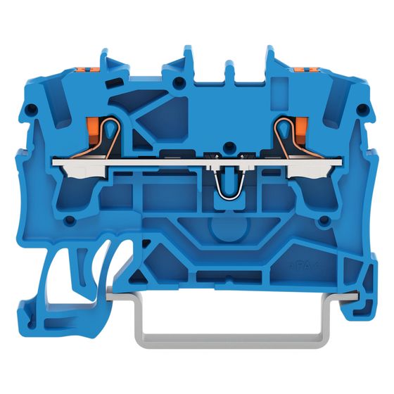 Wago 2-Leiter-Durchgangsklemme TOPJOB S 2202-1204, 2,5mm2, Blau
