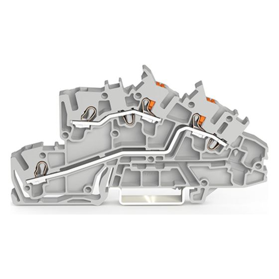 Wago Installationsetagenklemme 2203 2203-7542, 400V 31A, Polyamid, Grau