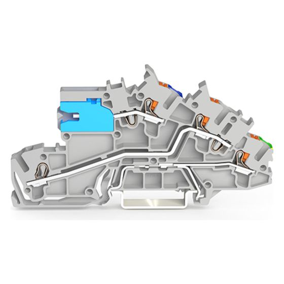 Wago Installationsetagenklemme 2203 2203-7541, 250V 29A, Polyamid, Grau