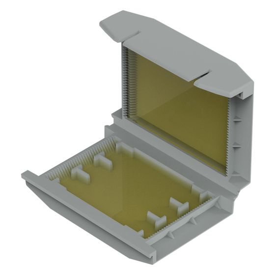 Wago Gelbox Größe 2, 41,7x17,8x56,9mm, IPX8, Polypropylen, grau