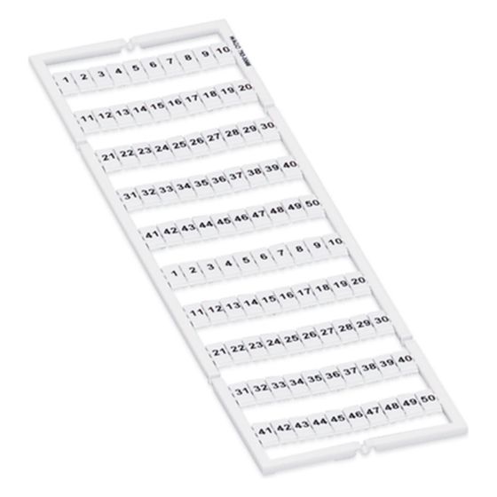 Wago WMB-Beschriftungskarte 793-5566, 5-5,2mm, 1-50, weiß