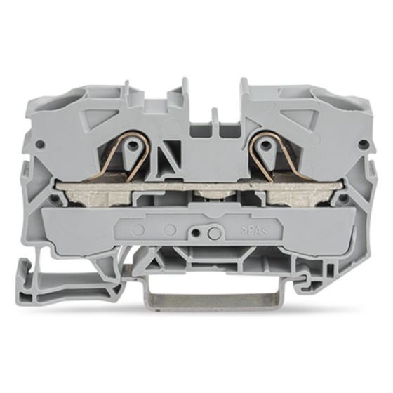 Wago 2-Leiter-Durchgangsklemme TOPJOB S 2010-1201, 10mm2, 800V, 57A, Grau