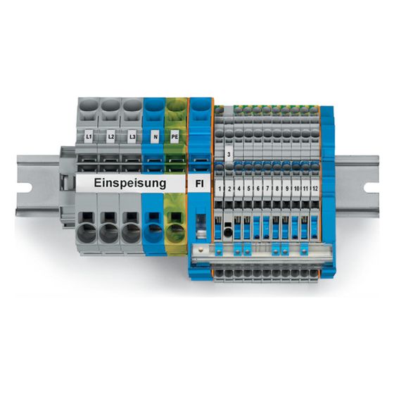 Wago Unterverteiler-Set TOPJOB S 821-104, Federzuganschluss, Thermoplast, 14,95cm