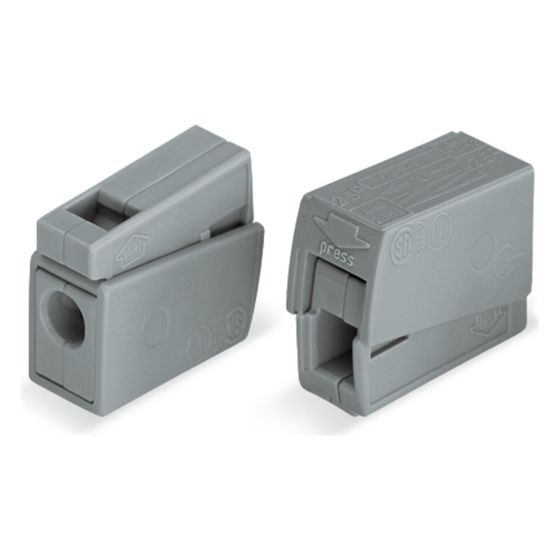 Wago Leuchtenklemme 224, 1,0-2,5 mm2, Grau, 224-101