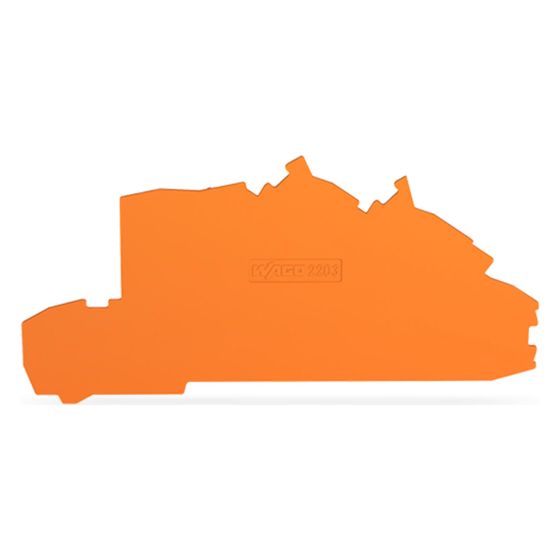 Wago Abschluss- und Zwischenplatte 2203-7692, 0,8mm, Orange