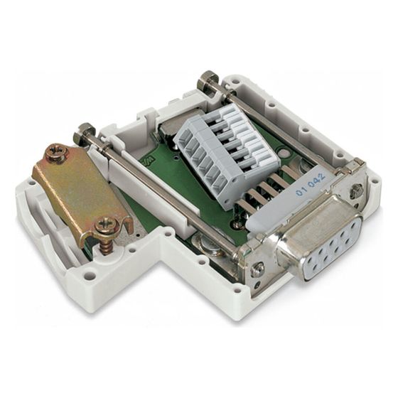 Wago CANopen-Feldbusstecker 750-963, 9-polig, Lichtgrau