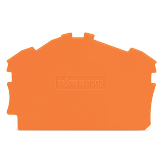 Wago Abschluss- und Zwischenplatte TOPJOB S 2002-6392, 0,8mm, Polyamid, Orange