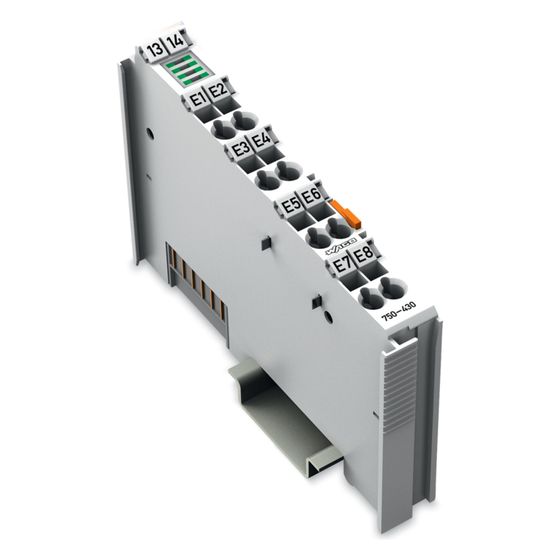 Wago Digitaleingangsmodul 750-430, 8 Kanäle, 24V DC, 3ms, 100x12x67,8mm, Polycarbonat/Polyamid 6.6, lichtgrau