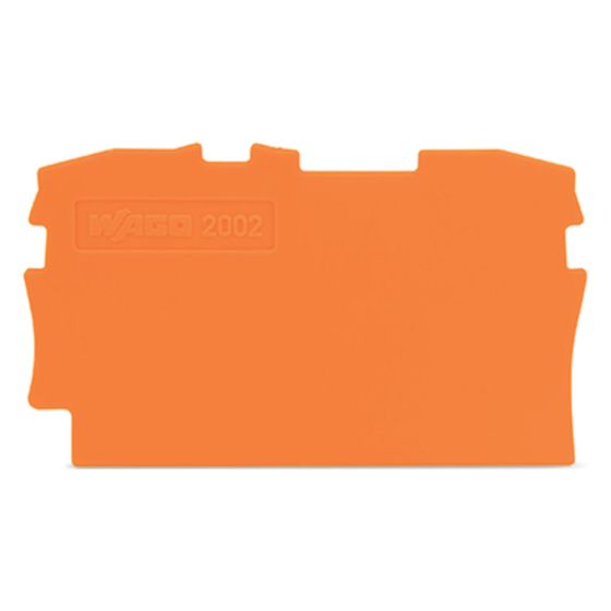 Wago Abschluss- und Zwischenplatte TOPJOB S 2002-1292, 0,8 mm, Polyamid, Orange