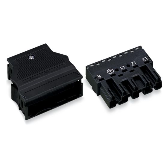 Wago Steckerteil WINSTA MIDI 770-115, 5-polig 400V 25A, Polyamid, Schwarz