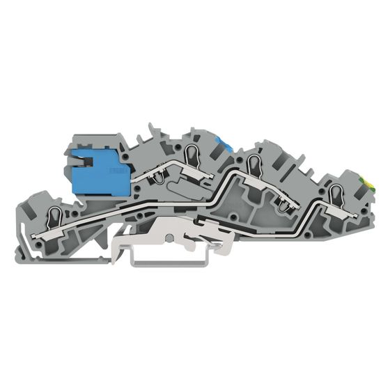 Wago Installationsetagenklemme TOPJOB S 2005-7641, 3 Ebenen 36A 250V, Polyamid, Grau