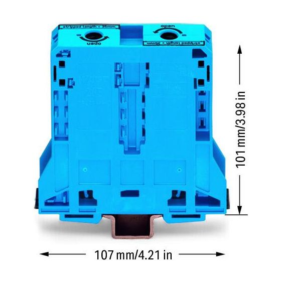 Wago 2-Leiter-Durchgangsklemme 285 285-194, 25-95mm2, 1000V, 232A, Blau