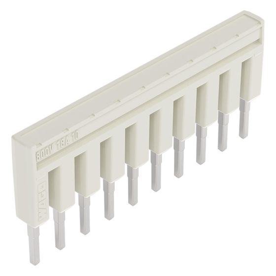 Wago Kammbrücker TOPJOB S 2001-410, 10-fach, 800 V, 18 A, 4,2mm Raster, Lichtgrau