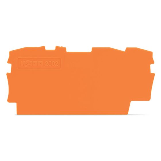 Wago Abschluss- und Zwischenplatte TOPJOB S 2002-1392, 0,8 mm, Polyamid, Orange