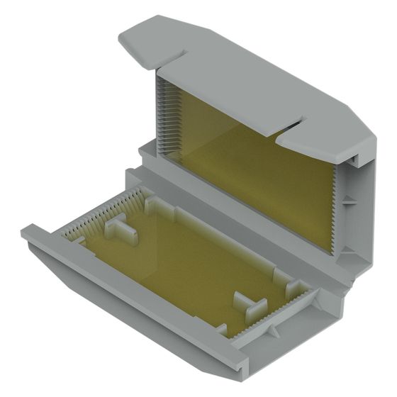 Wago Gelbox Größe 1, IPX8, 32,7x17,8x56,9mm, Polypropylen, Grau