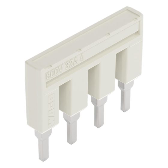 Wago Querverbinder TOPJOB S 2004-404, 800V, 32A, 6,2mm Raster, Lichtgrau