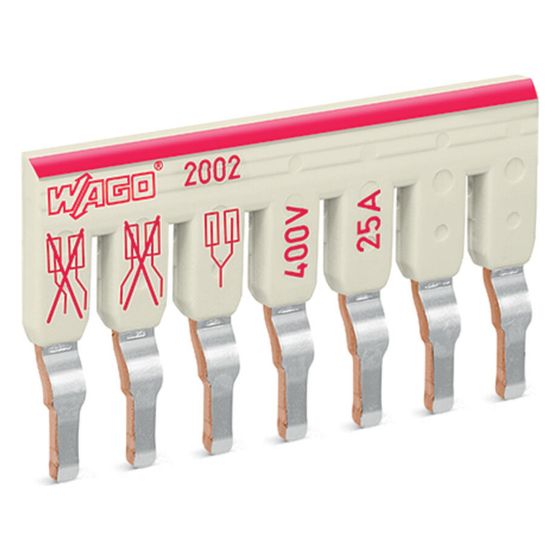 Wago Schachtelbrücker TOPJOB S 2002-477, 7-fach 400V 25A 5,2mm, Lichtgrau