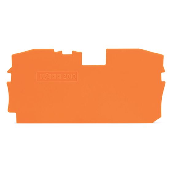 Wago Abschluss- und Zwischenplatte TOPJOB S 2010-1292, 1mm, Polyamid, orange