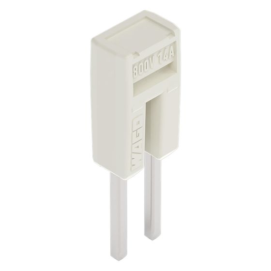 Wago Querverbinder 2000-402, 2-fach, 800V, 14A, 3,5mm, isoliert, lichtgrau