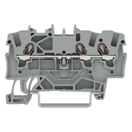 Wago 3-Leiter-Durchgangsklemme TOPJOB S 2001-1301, 1,5mm2, 800V, 18A, Grau