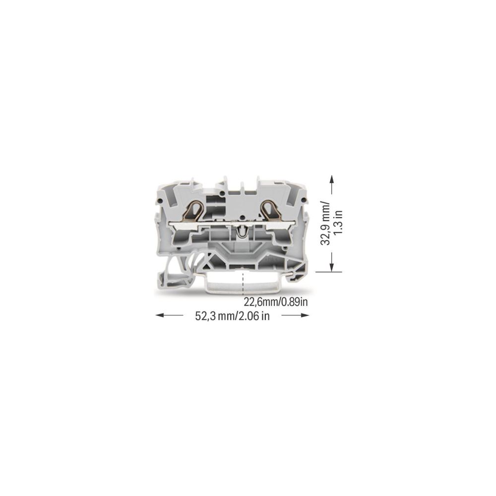 Wago Durchgangsklemme TOPJOB S 2004-1201, 4mm2, 800V, 32A, grau... WAGO-2004-1201 4017332071055 (Abb. 7)