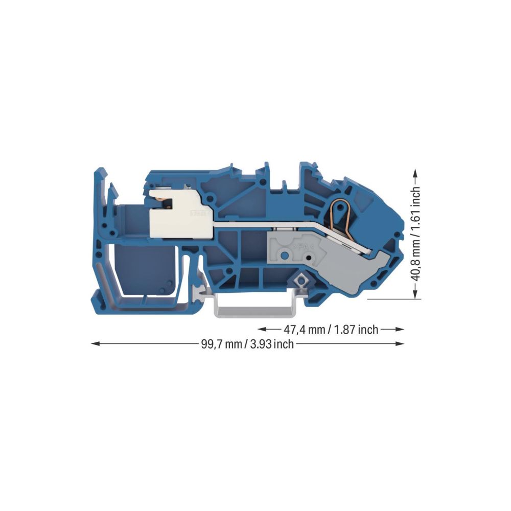 Wago N-Trennklemme TOPJOB S 2016-7714, 16mm2, 250V, 76A, 12x99,7x40,8mm, Polyamid, Blau... WAGO-2016-7714 4045454685300 (Abb. 8)