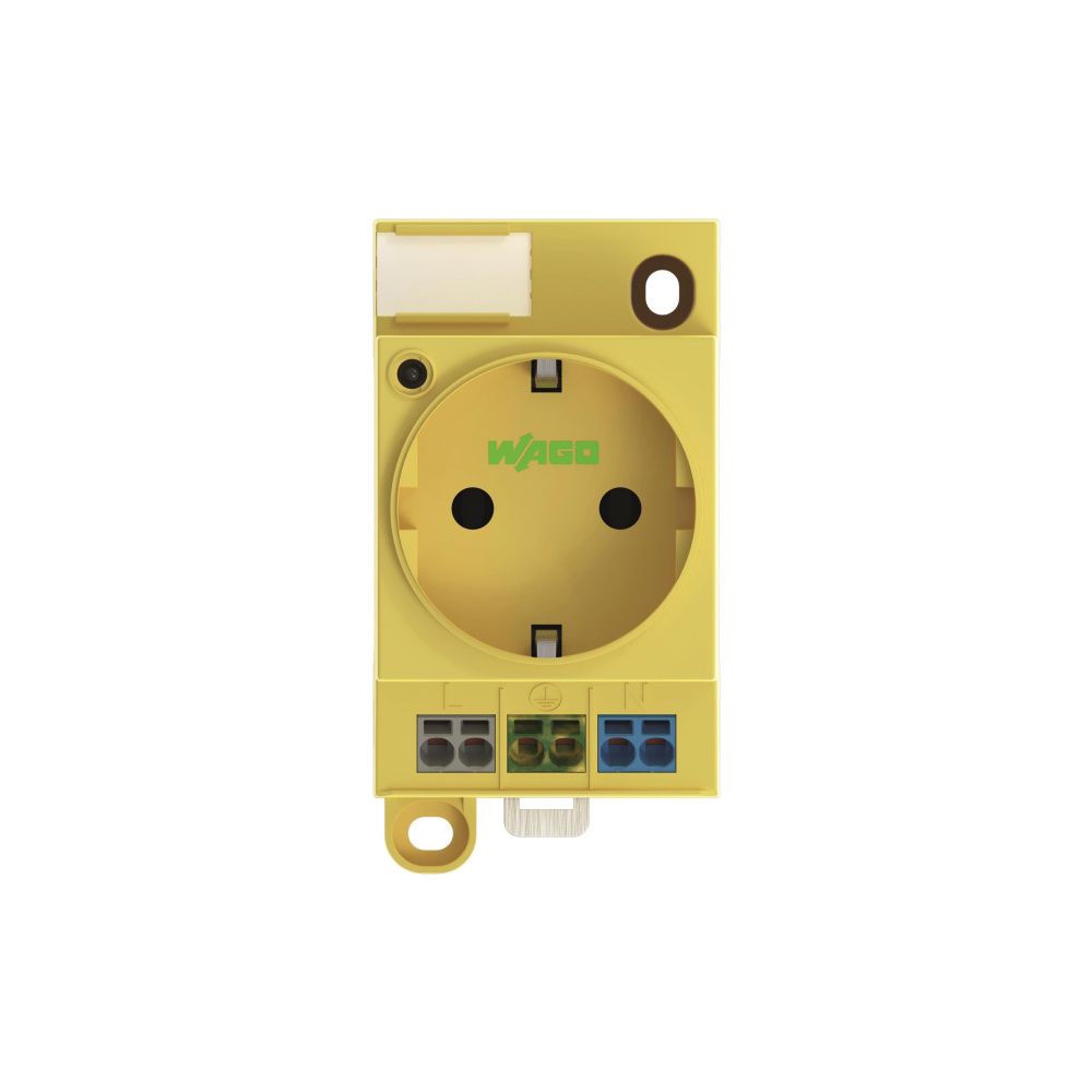 Wago Schaltschrank-Steckdose 709-582, 250V 16A 3TE, Polyamid, Signalgelb... WAGO-709-582 4055143718325 (Abb. 12)